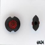 Simple Sun design, dark lentil bead size S