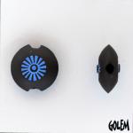 Simple Sun design, dark lentil bead size S
