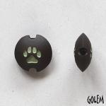 Paw Stamp, Green on dark, size S
