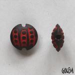 Argus pattern, red on dark, size S