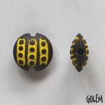 Argus pattern, yellow on dark, size S
