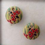 ladybug and red flower