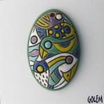 Wild Jungle - Large oval pendant