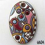Wild Jungle - Large oval pendant