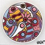 Wild Jungle - large round pendant