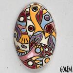 Wild Jungle - Large oval pendant