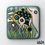 Southern Seas - square pendant