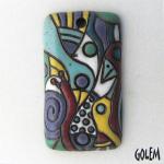 Carribean Jungle -  rectangle pendant