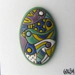 Wild Jungle, large oval cabochon