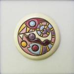 Wild Jungle, medium size round cabochon