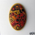 Wild Jungle, large oval cabochon