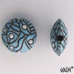 dark lentil, abstract design in blue