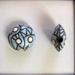 dark lentil, abstract design in blue