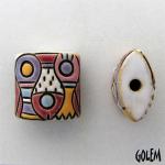 Wild Jungle - pillow shaped beads