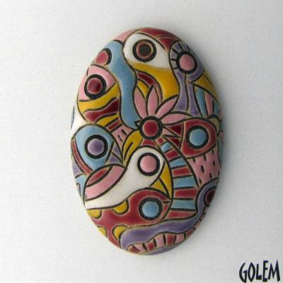 "Wild Jungle" - Large oval pendant