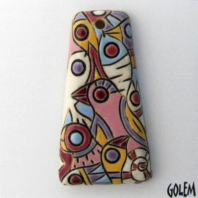"Wild Jungle" - Trapezoid pendant