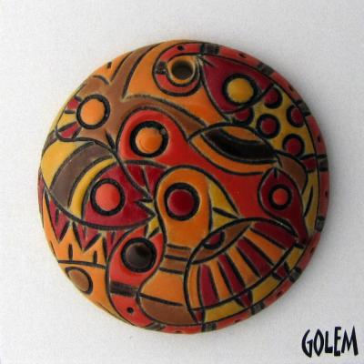 "Wild Jungle" - round pendant