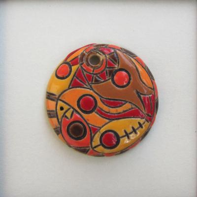 "Wild Jungle" - small round pendant