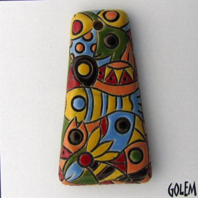 "Wild Jungle" - Trapezoid pendant