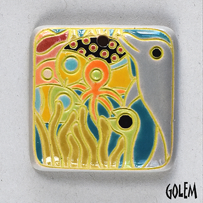 Southern Seas - square pendant