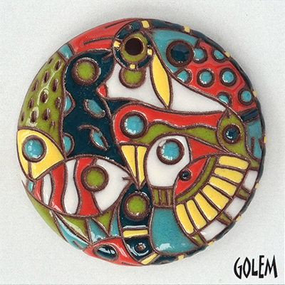 Smiley Jungle - multicolored large round
