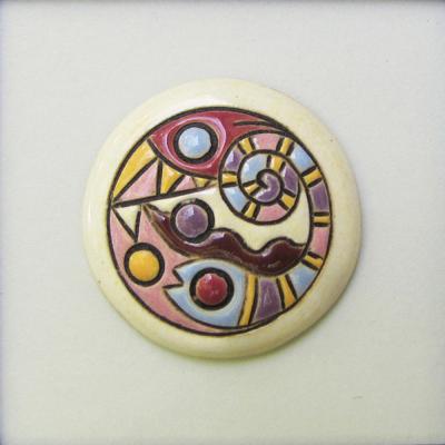 Wild Jungle, medium size round cabochon