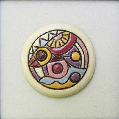 Wild Jungle, medium size round cabochon