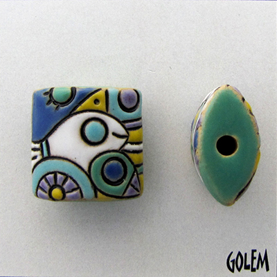 Wild Jungle - pillow shaped beads
