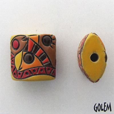 Wild Jungle - pillow shaped beads